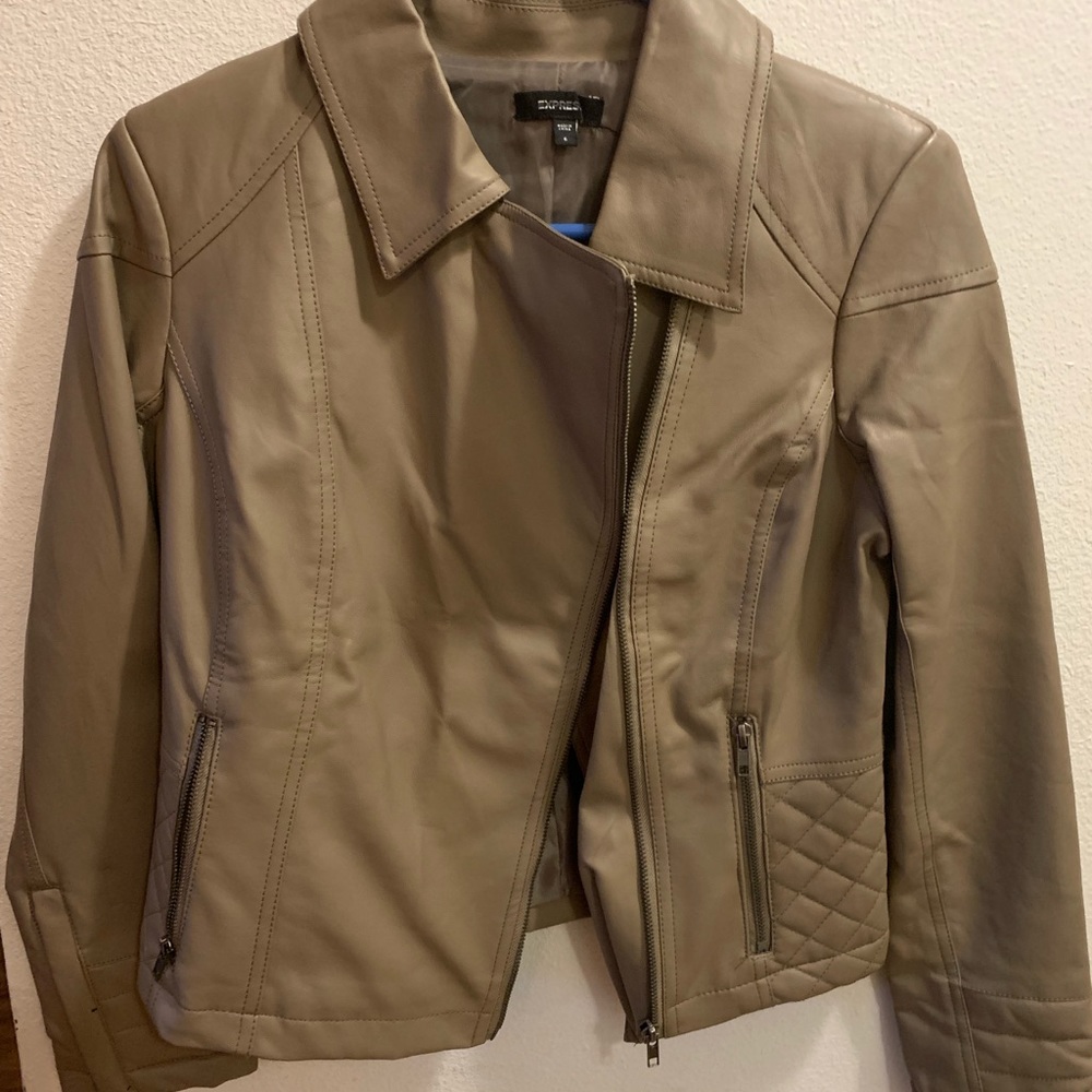 Express vegan leather jacket